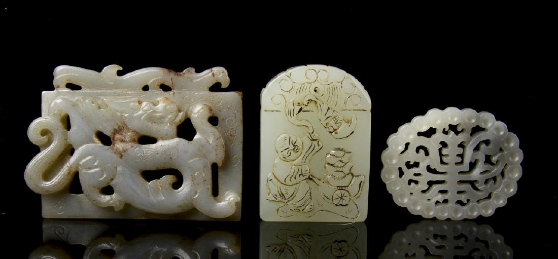 Three Chinese  Jade Pendants (1 of 2)