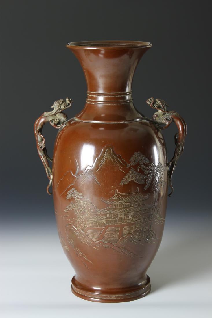 Chinese Dragon Bronze Vase (1 of 6)