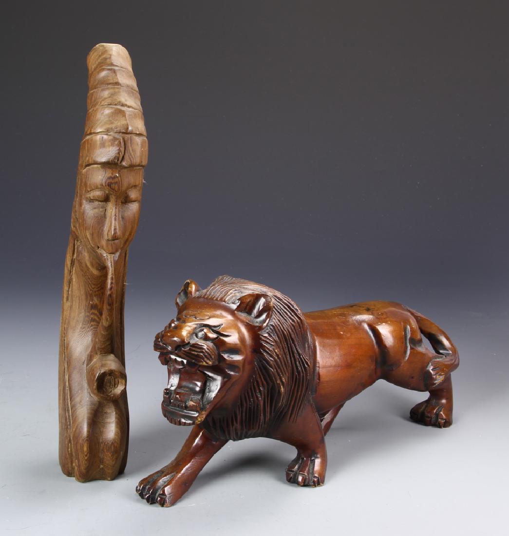 Two Wood Sculptures (1 of 2)