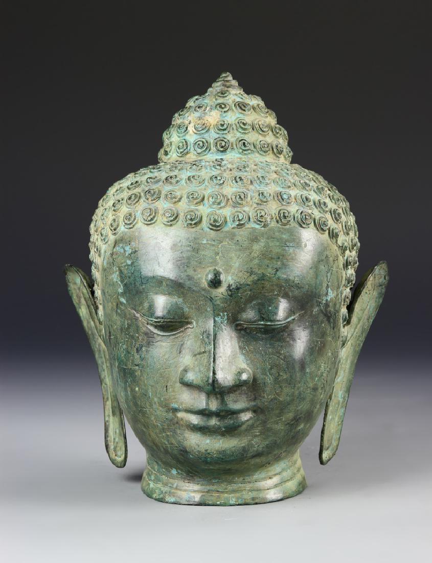 Thai Bronze Buddha Head (1 of 4)