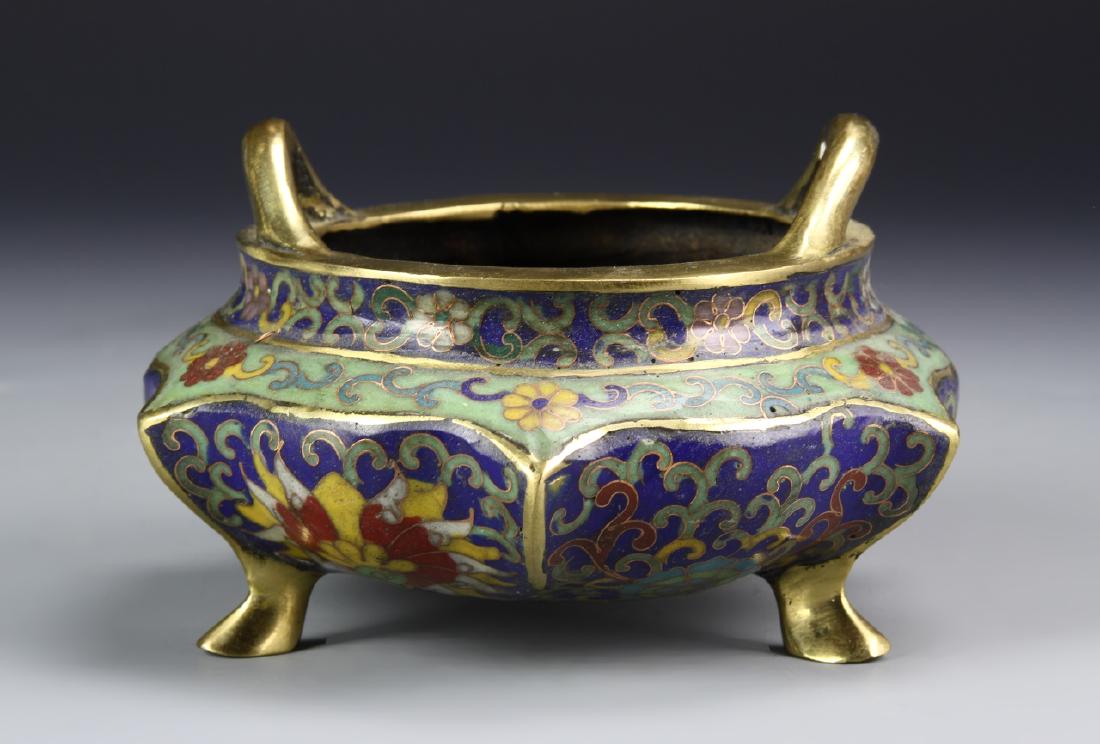 Chinese Cloisonne Tripod Censor (1 of 6)