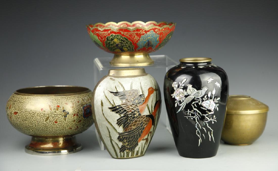 Five Chinese Metal Items (1 of 20)