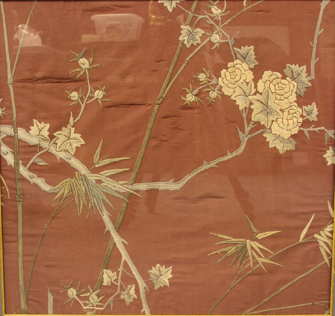 Chinese Framed Silk Embroidery (1 of 1)