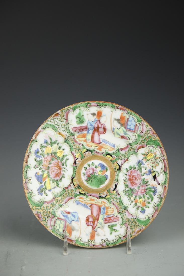 Pair Of Chinese Rose Medallion Plates (1 of 5)