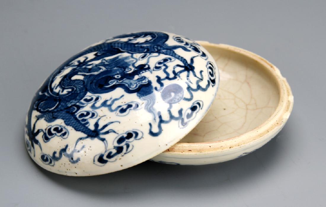 Chinese Soft-Paste Porcelain Seal Paste Box (1 of 4)