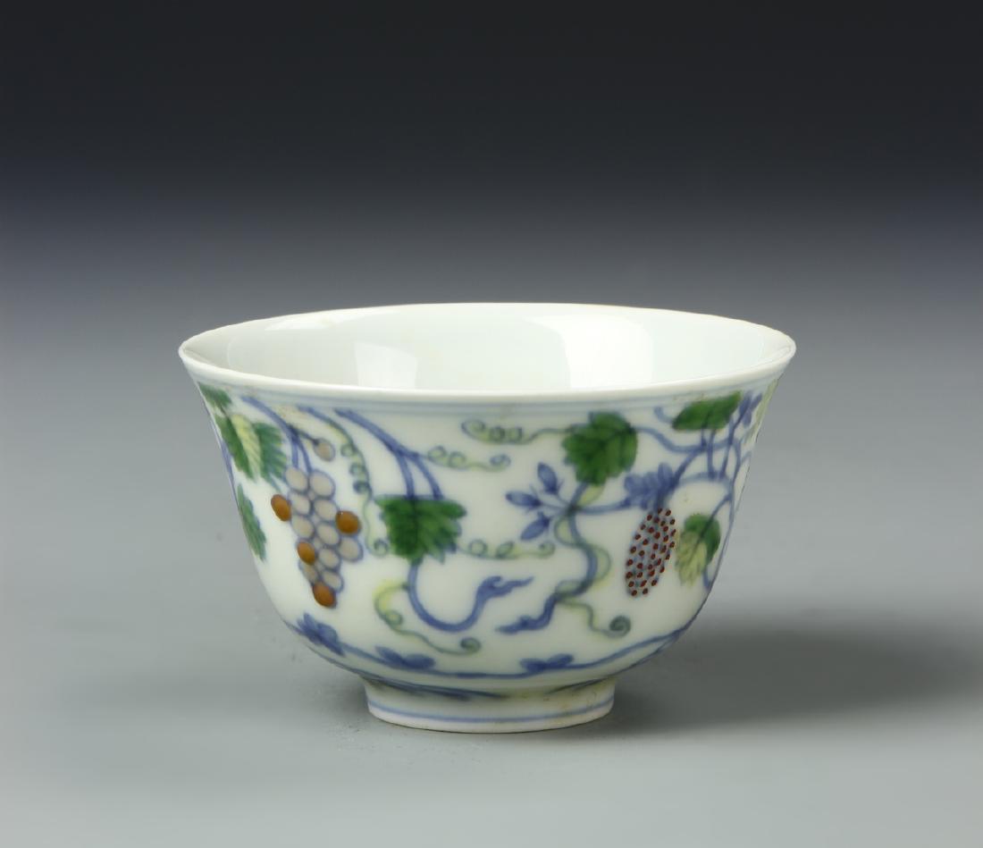 Chinese Doucai Tea Cup (1 of 6)