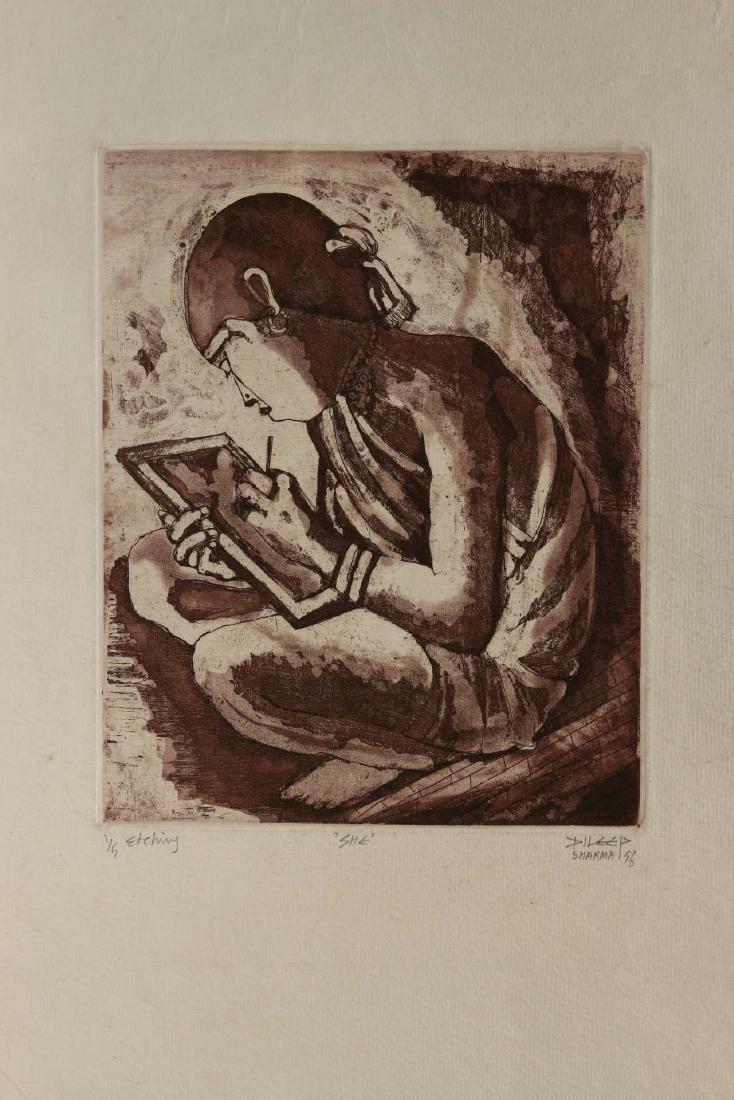 Famous Indian Artist Dileep Sharma's Seven Etching (1 of 8)