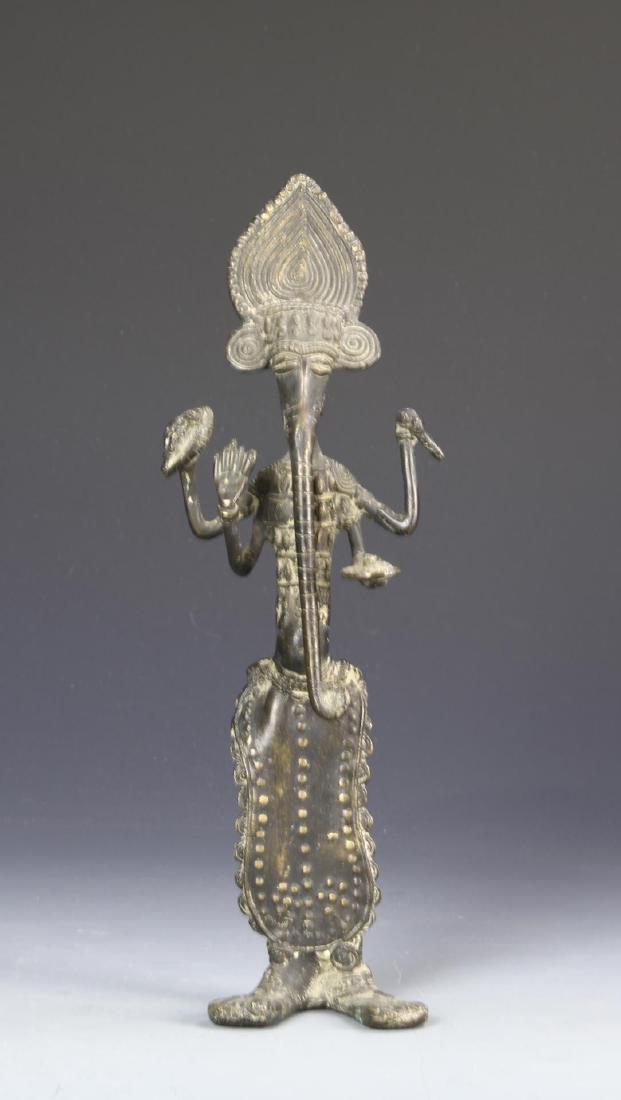 Indian Dhokra Tribal Bronze Figure of Ganesha (1 of 5)