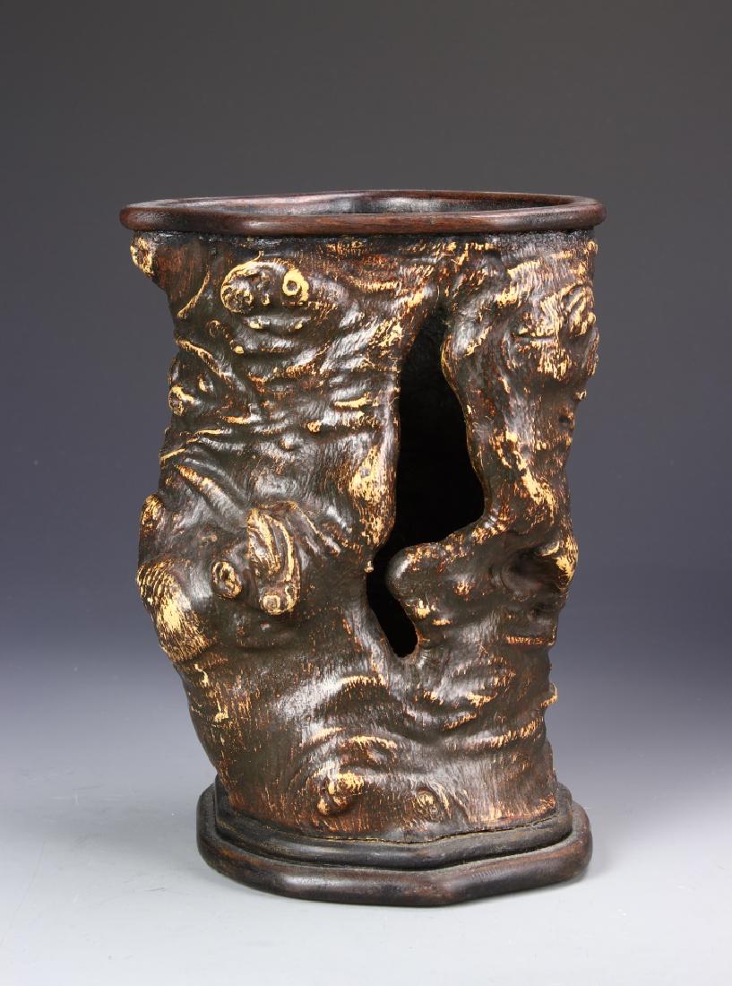 Chinese Carved Tree Root Brushpot (1 of 7)