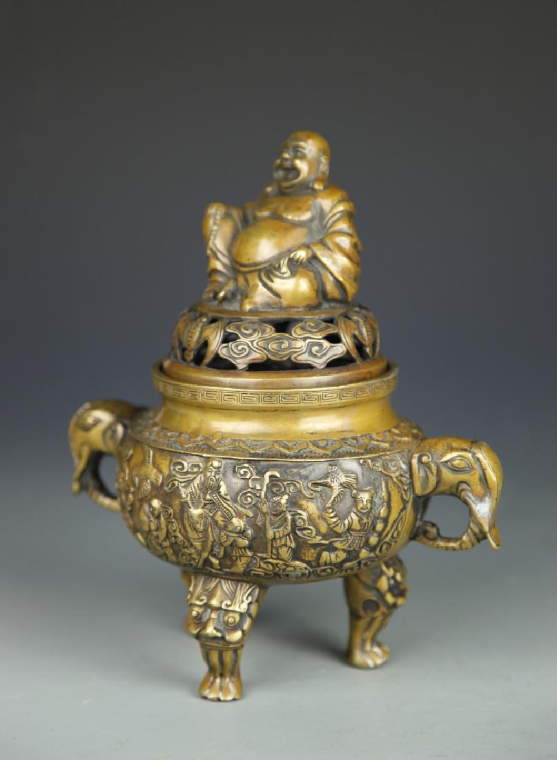 Chinese Bronze Tripod Censer (1 of 6)