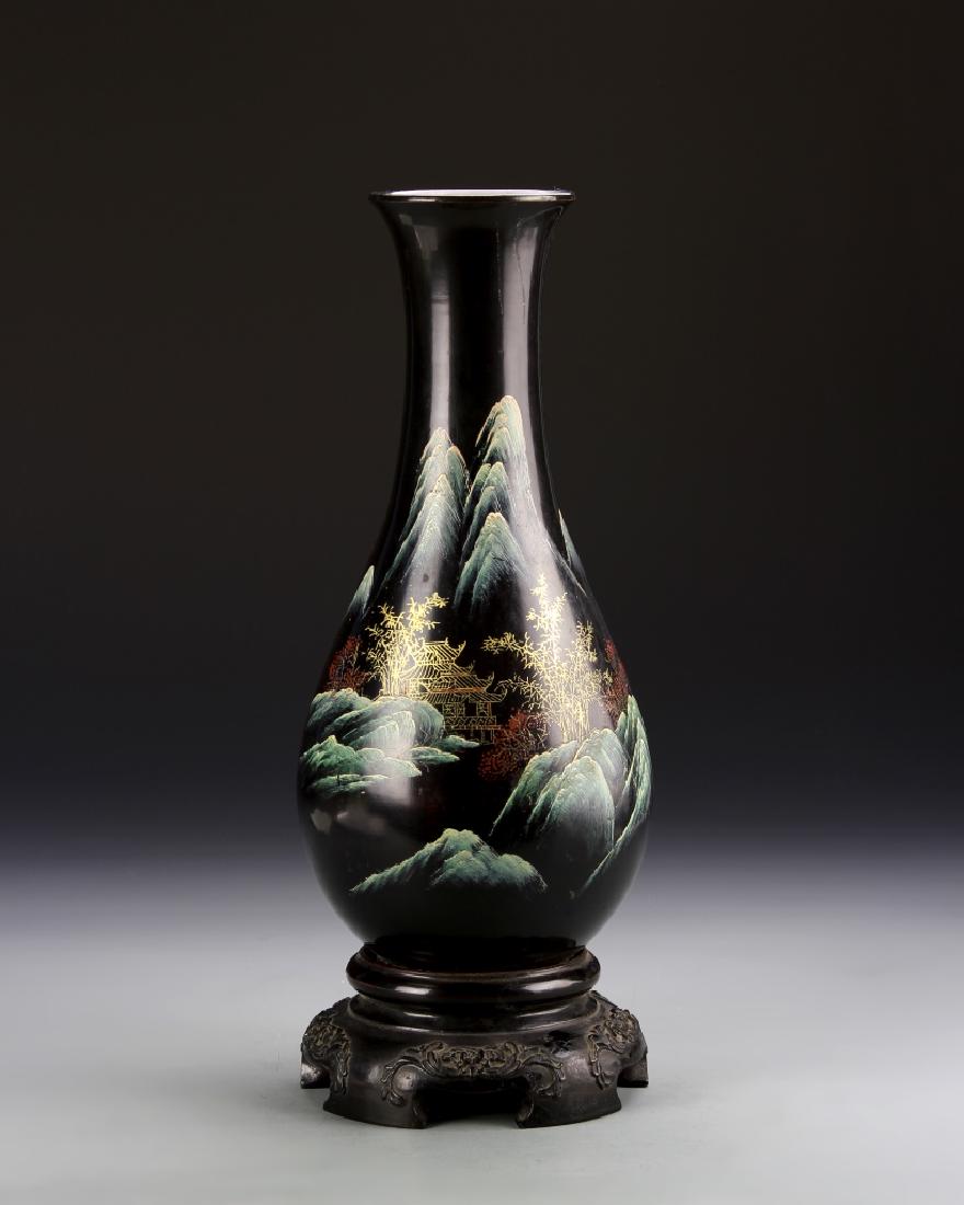 Chinese Lacquer Vase (1 of 3)