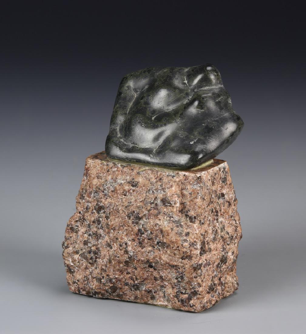 Stone Sculpture On Stone Stand (1 of 1)