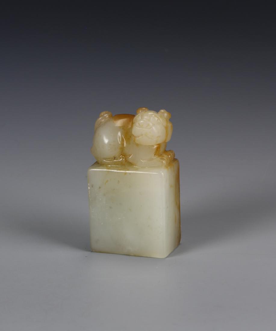 Chinese Antique Jade Seal (1 of 1)