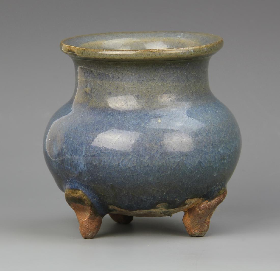 Chinese Jun Ware Tripod Censer (1 of 1)