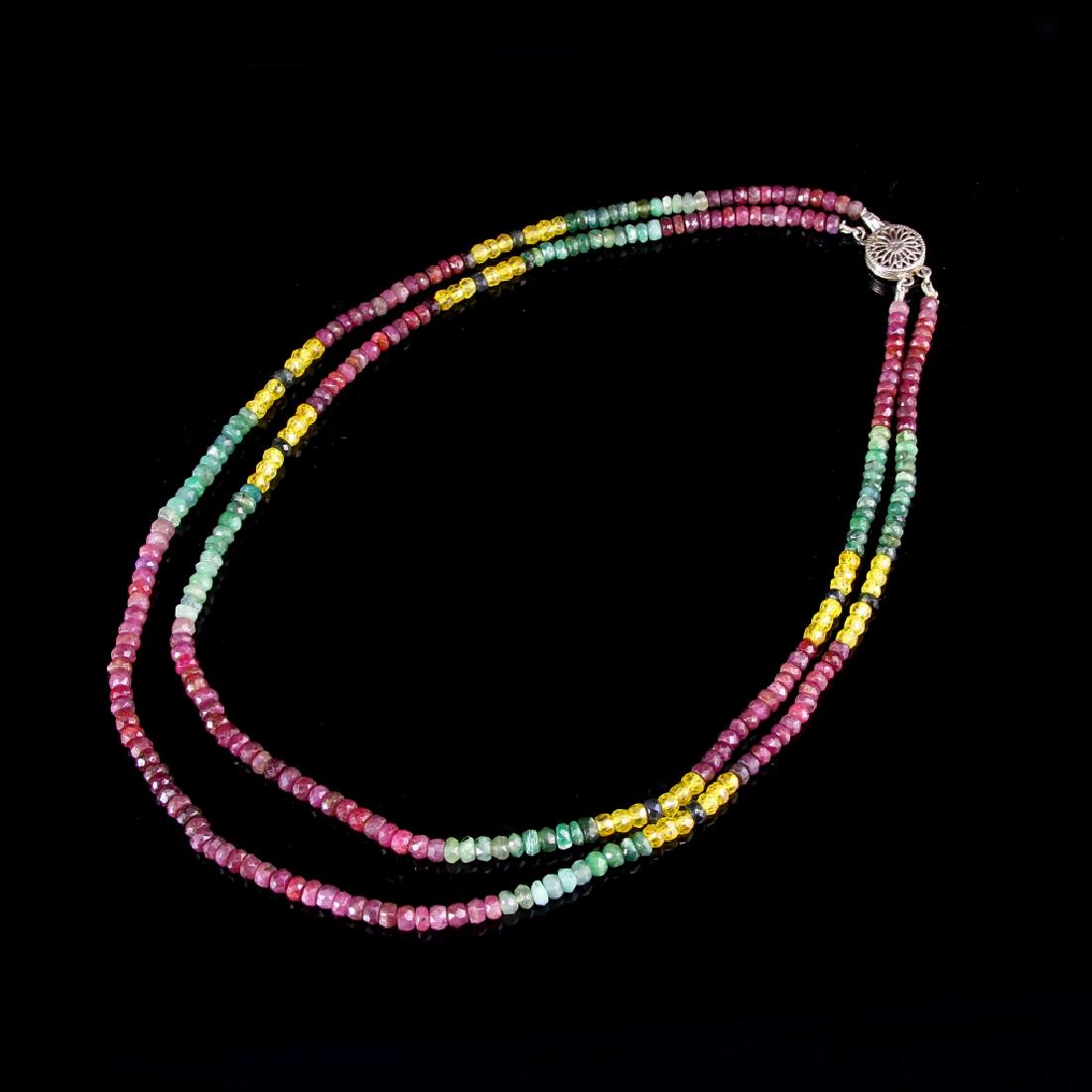 Vintage Tourmaline and Ruby Necklace (1 of 1)