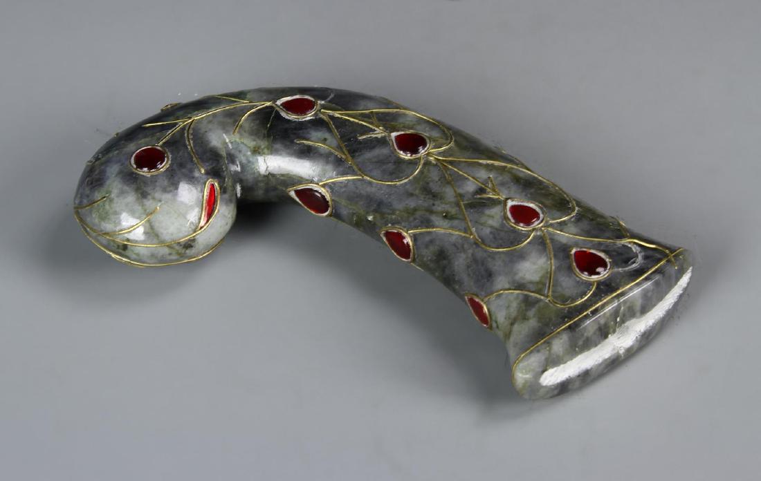 Indian Jade Dagger Handle (1 of 1)
