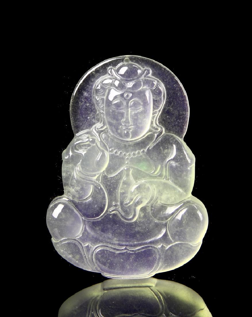 Chinese Jadeite Buddha Pendant (1 of 1)