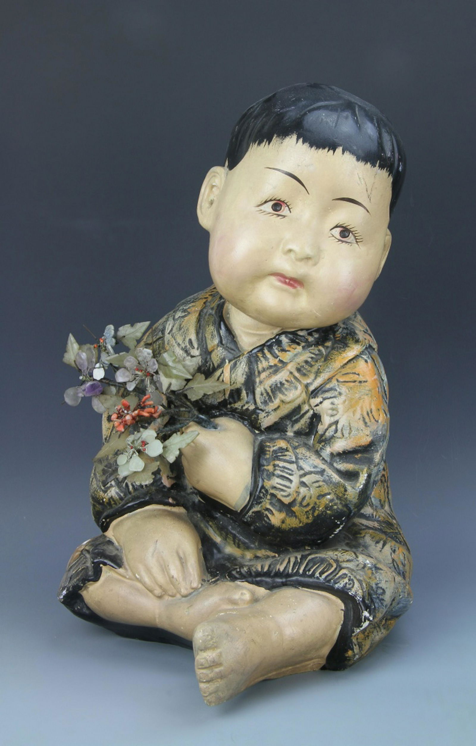 Chinese Pottery Figure of a Boy (1 of 4)