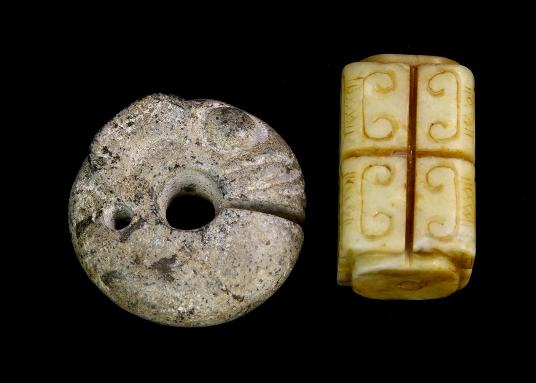 Chinese Two Antique Jade Ornaments (1 of 3)