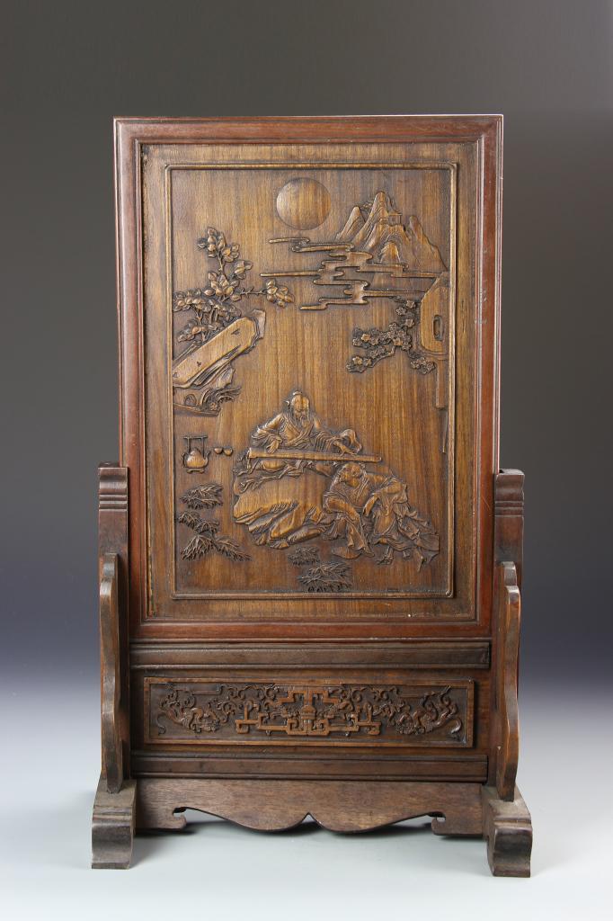 Chinese Hardwood Table Screen (1 of 4)