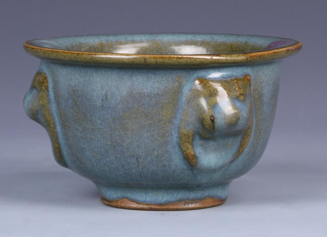 Chinese Antique Jun Ware Censer (1 of 2)