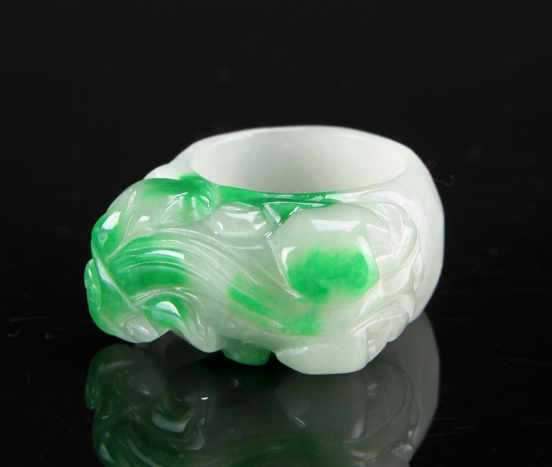Chinese Jadeite Thumb Ring (1 of 3)