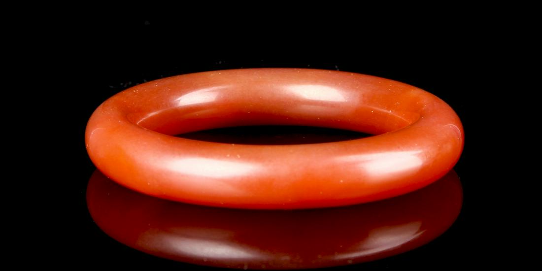 Chinese Agate Bangle (1 of 2)