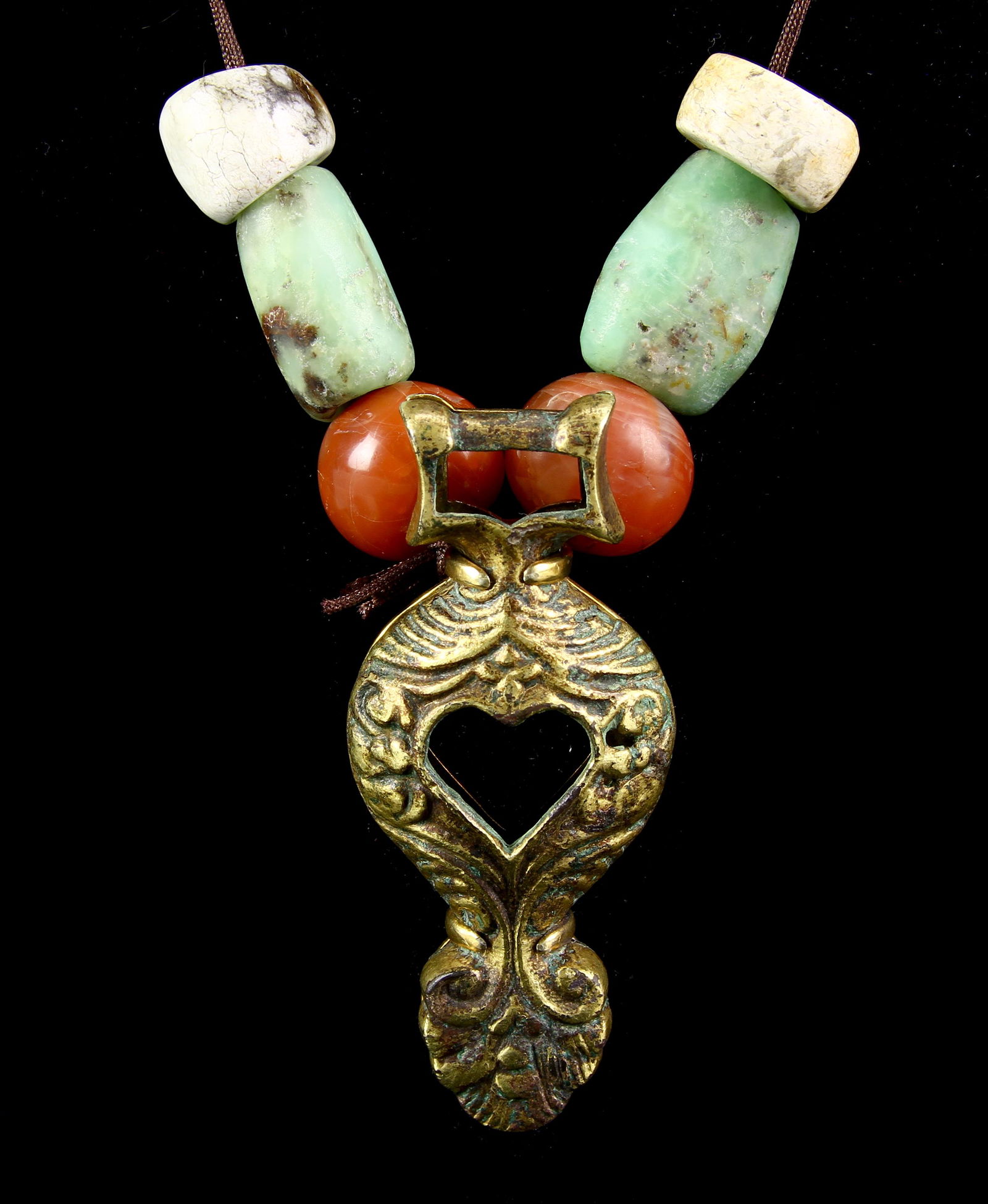 Chinese Han Dynasty Bronze Pendant With 24K Gold (1 of 3)