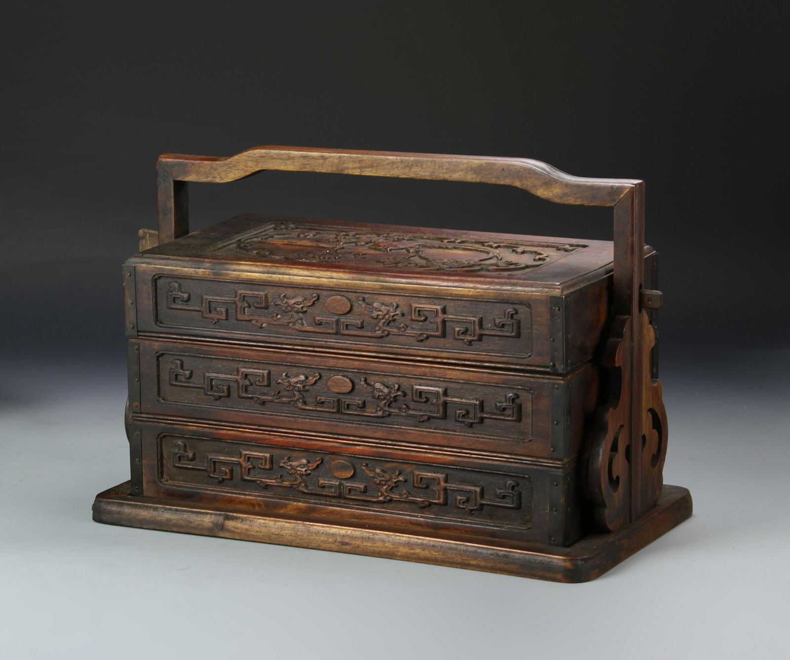 Chinese Hardwood Lunch Box (1 of 5)