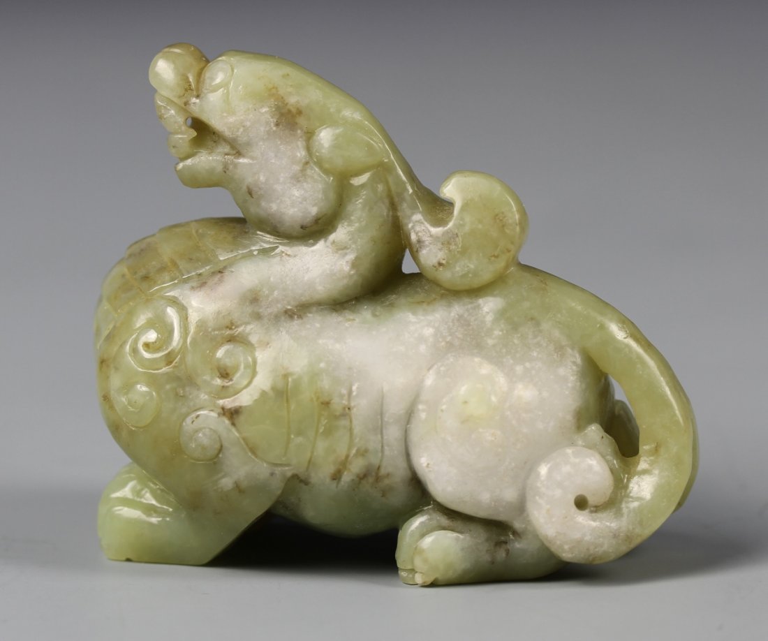 Chinese Carved Jade Mythical Animal