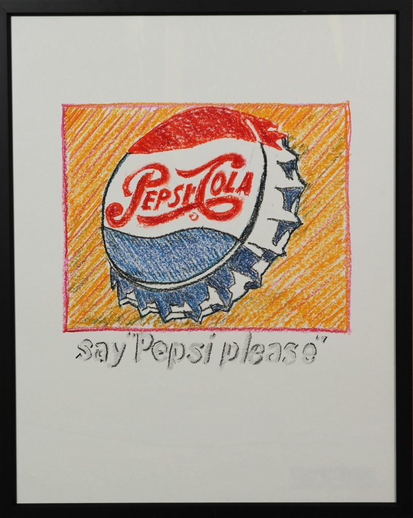 Framed Gouache on Paper (1 of 2)