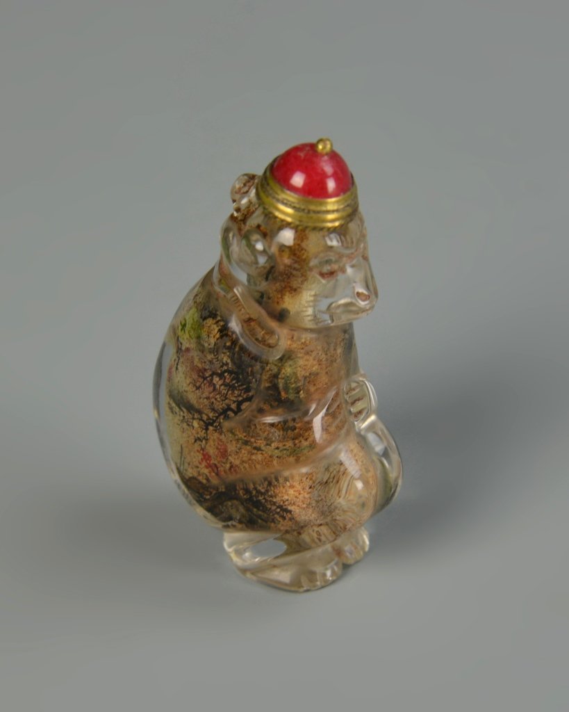 Chinese Crystal Inside Painted Snuff Bottle (1 of 3)