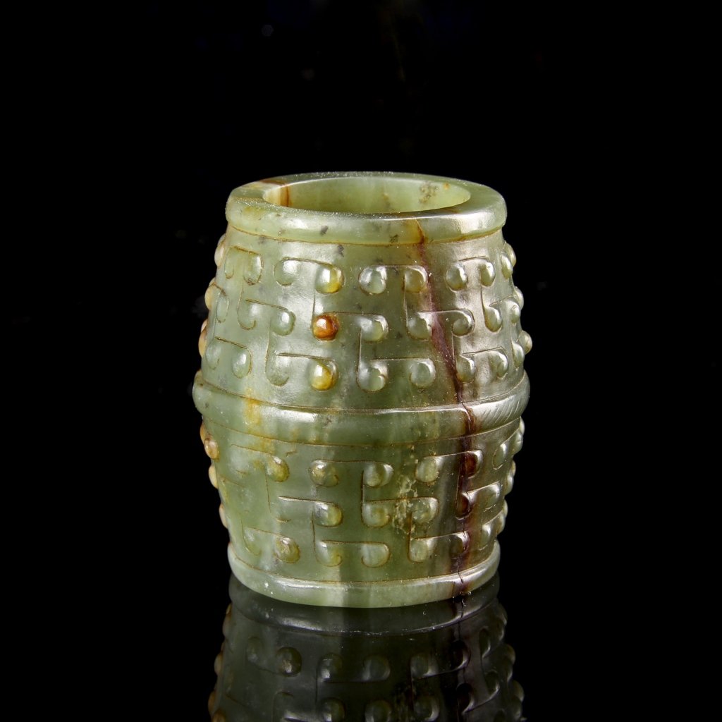 Chinese Spinach Jade Cong (1 of 2)