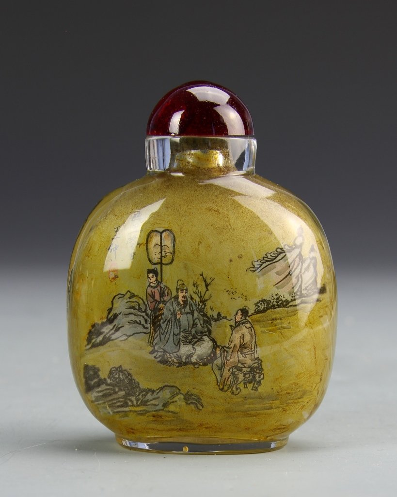 Chinese Interior Painted Glass Snuff Bottle (1 of 1)