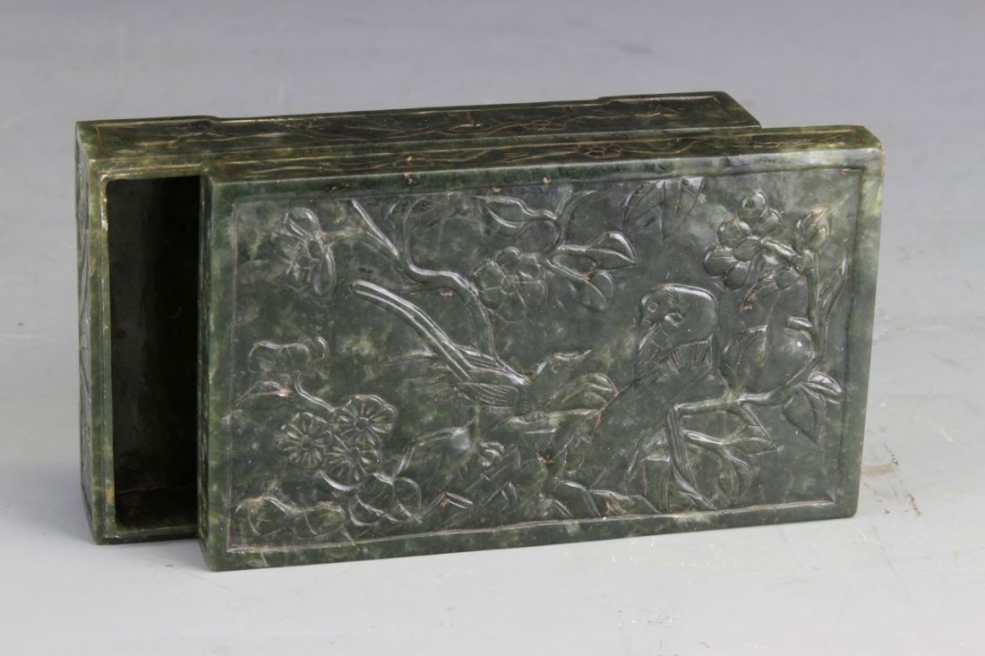 Chinese Carved Jade Box (1 of 1)