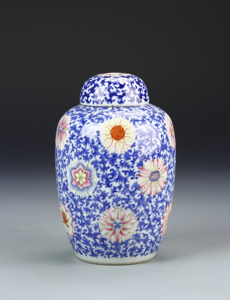 Chinese Blue and White Jinger Jar (1 of 4)