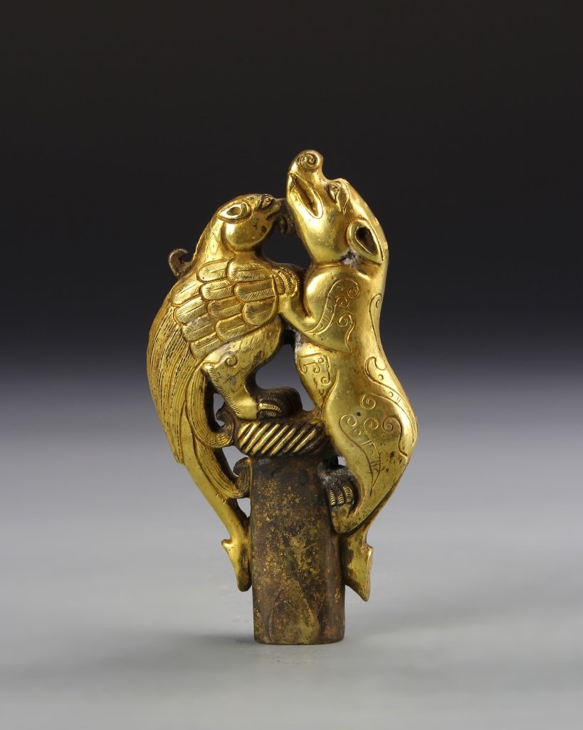 Chinese Gilt Sword Handle (1 of 3)