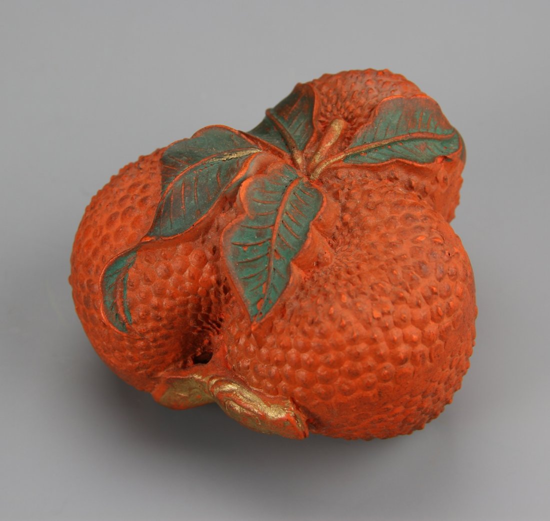 Chinese Carved Red Ink Stone (1 of 4)