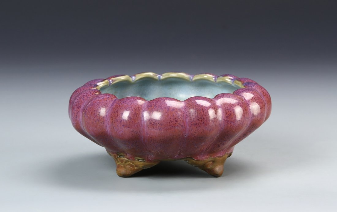 Chinese Jun Yao Tripod Censer (1 of 5)