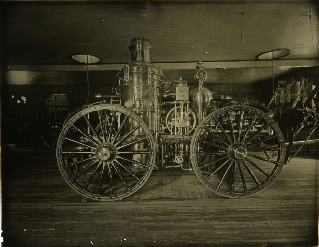 Photo Negative of Steam Engine Car: 1920's, photo negative of steam engine car, attributed to A. F. Bishop. Dimensions 8 in., 10 in.