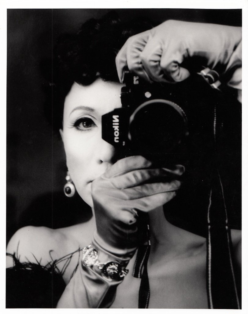 Photo of Yasumasa Morimura: 1996, Yasumasa Morimura self-portrait, press photo. Dimensions 8 in., 10 in.