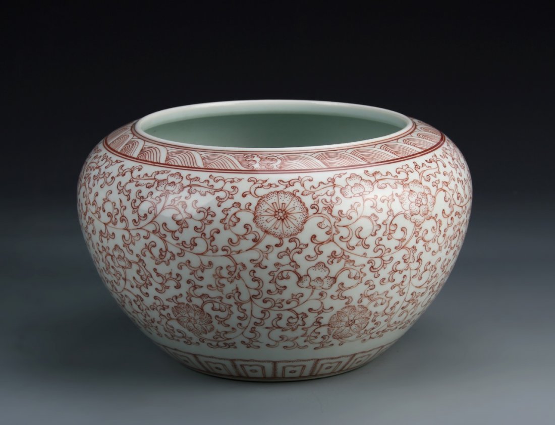 Chinese Copper-Red Brush Pot (1 of 3)