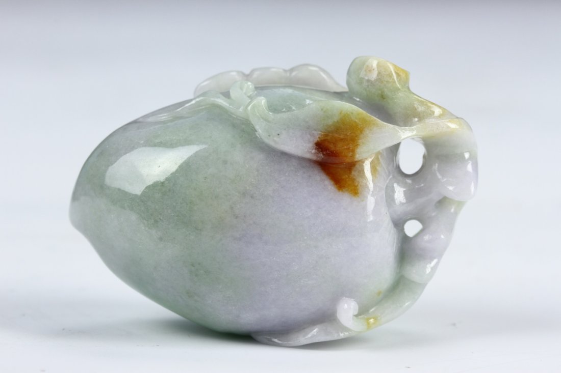 Chinese Jadeite Pendant in Brush Washer Shape (1 of 4)