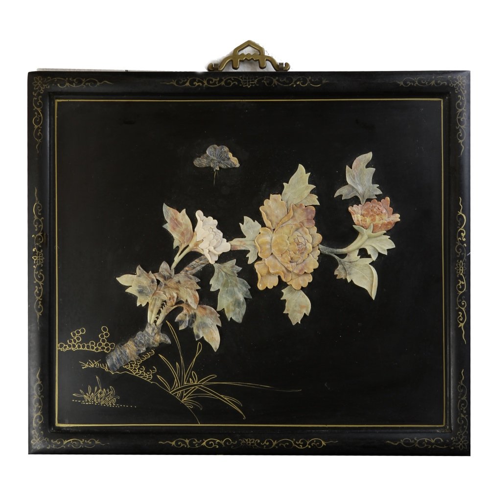 Pair of Chinese Lacquer Panels (1 of 4)