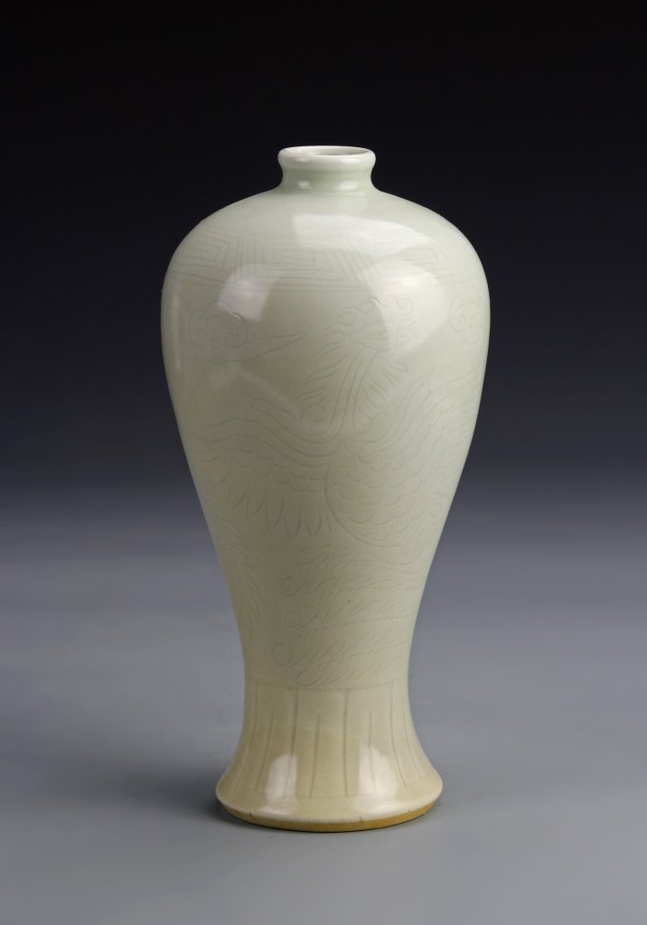 Chinese Antique White Glazed Meiping Vase (1 of 4)