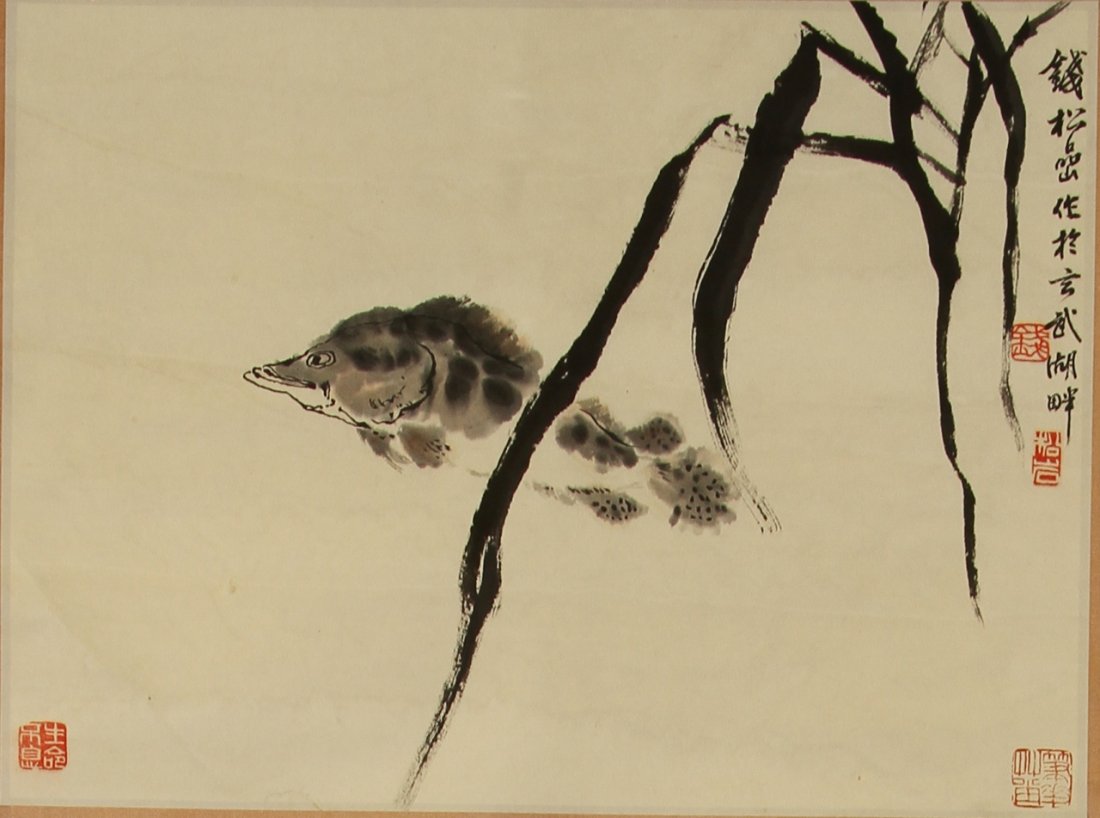 Chinese Scroll Painting, Qian Song Yan (1 of 2)