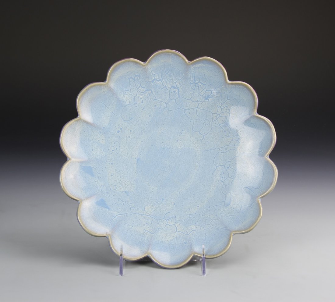 Chinese Jun Yao Ware Plate (1 of 2)