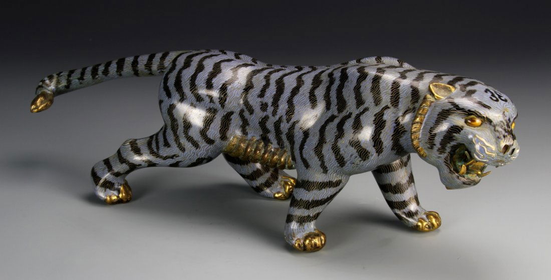 Chinese Cloisonne Tiger (1 of 1)