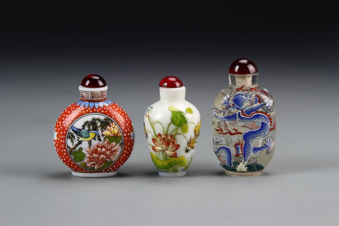 Three Chinese Snuff Bottles (1 of 3)