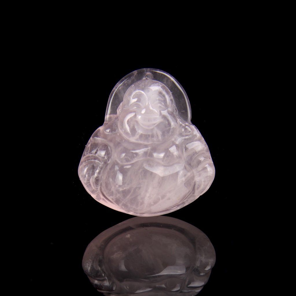Chinese Rose Quartz Buddha (1 of 3)